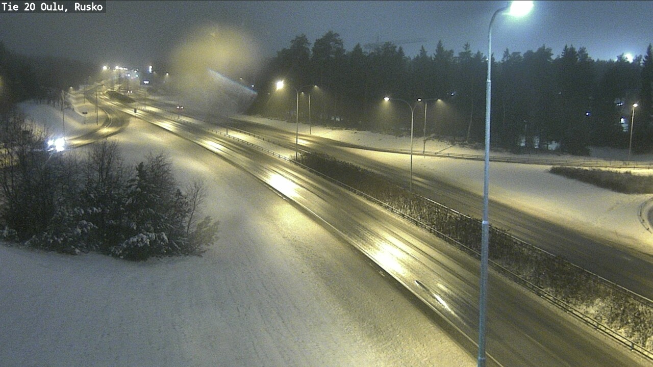 Weather Camera Image Väg 20 Uleåborg, Rusko, Oulu, Pohjois-Pohjanmaa