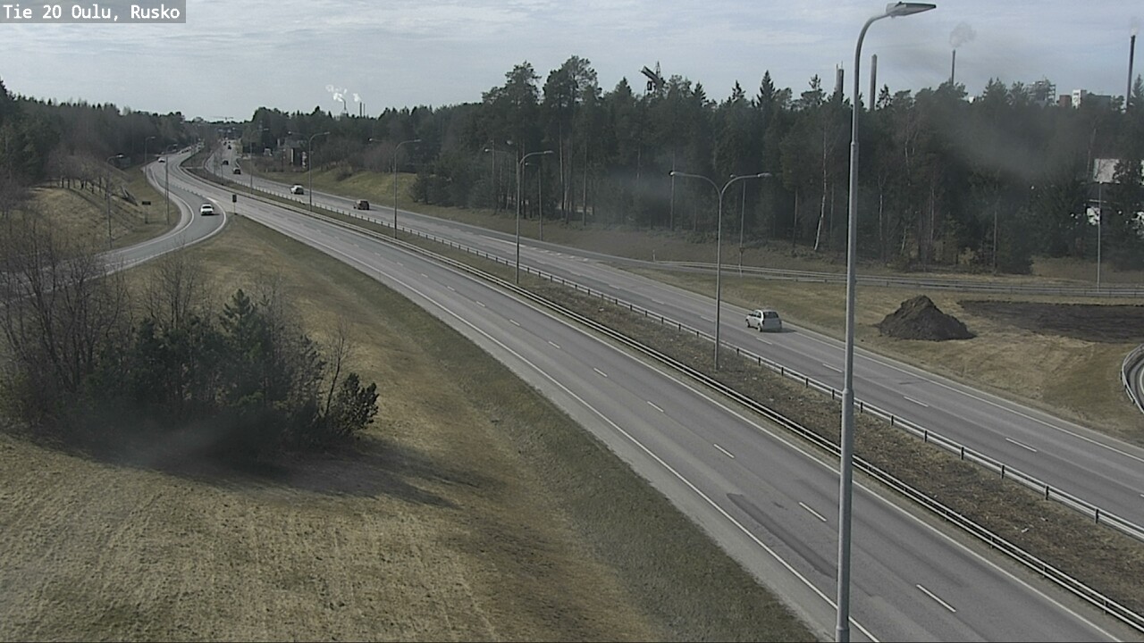 Weather Camera Image Väg 20 Uleåborg, Rusko, Oulu, Pohjois-Pohjanmaa