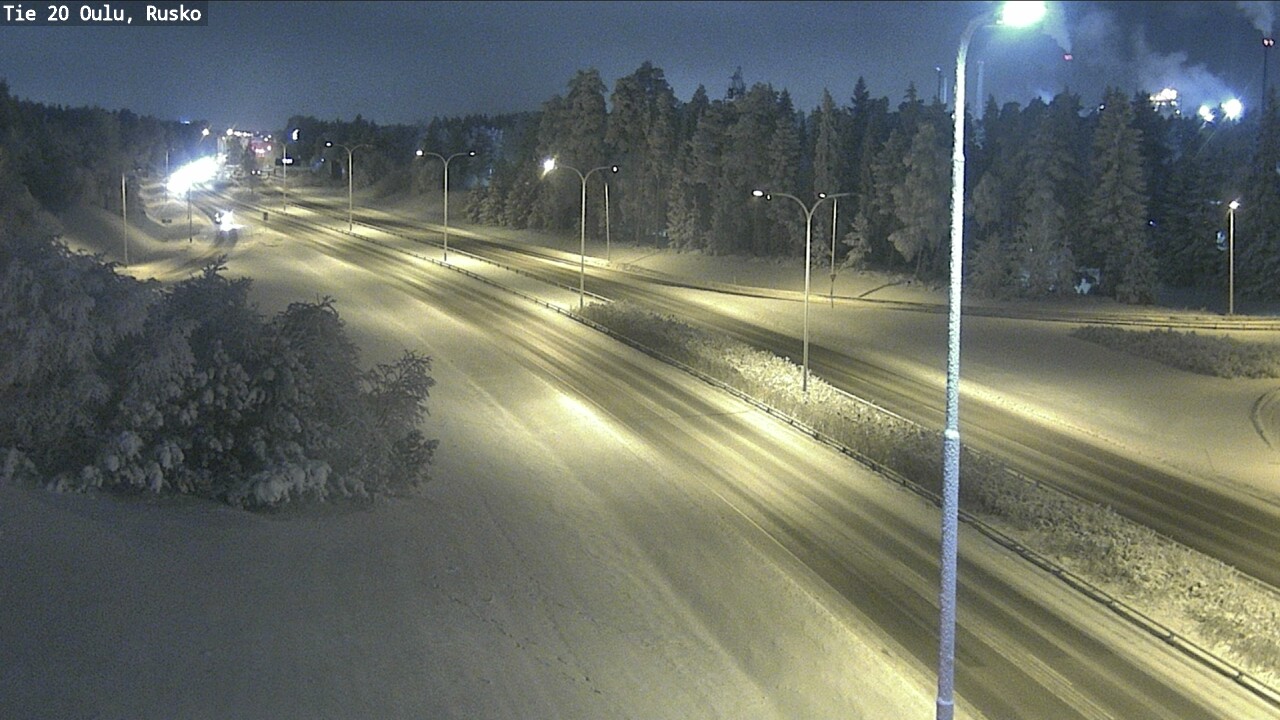 Weather Camera Image Road 20 Oulu, Rusko, Oulu, Pohjois-Pohjanmaa