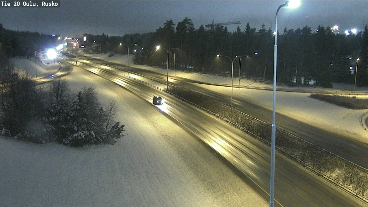 Weather Camera Image Väg 20 Uleåborg, Rusko, Oulu, Pohjois-Pohjanmaa