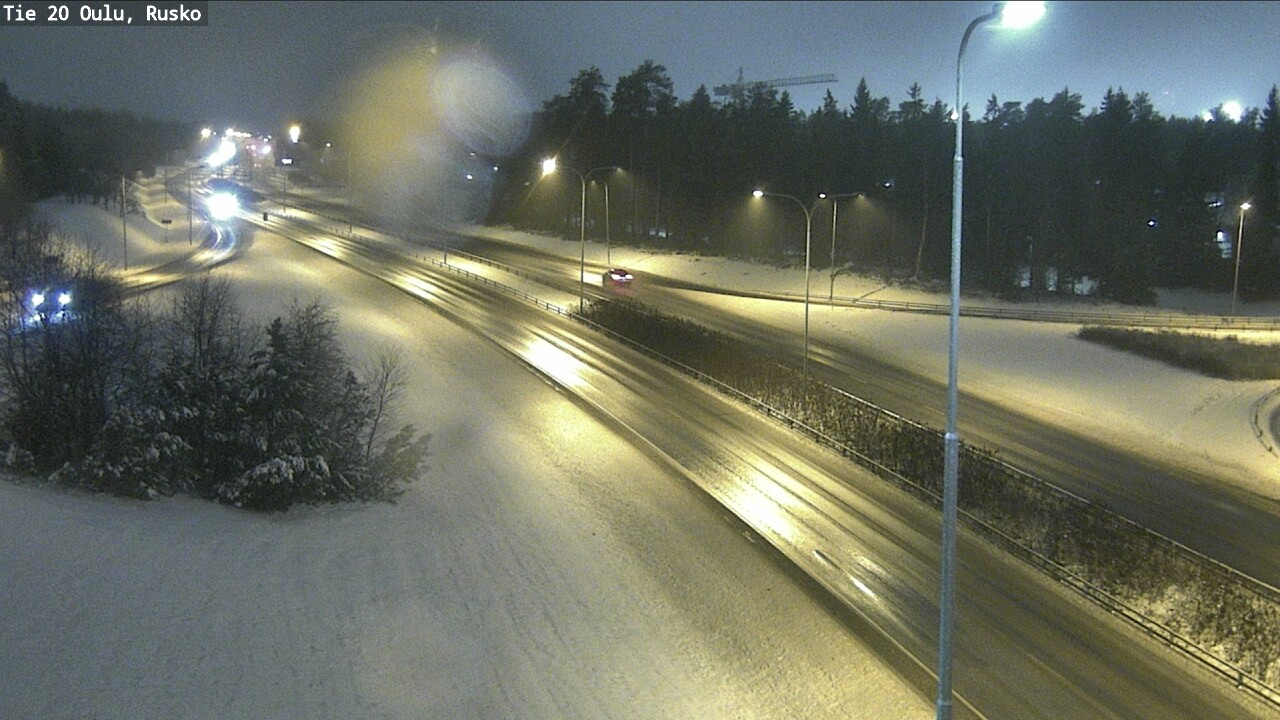 Weather Camera Image Väg 20 Uleåborg, Rusko, Oulu, Pohjois-Pohjanmaa