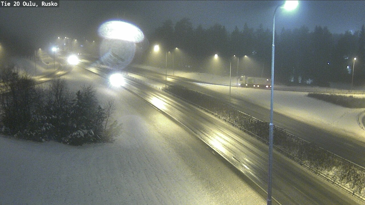 Weather Camera Image Väg 20 Uleåborg, Rusko, Oulu, Pohjois-Pohjanmaa