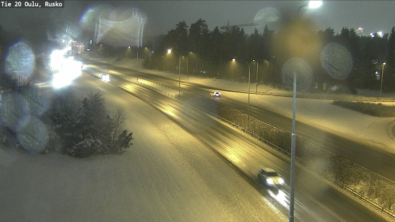 Weather Camera Image Väg 20 Uleåborg, Rusko, Oulu, Pohjois-Pohjanmaa