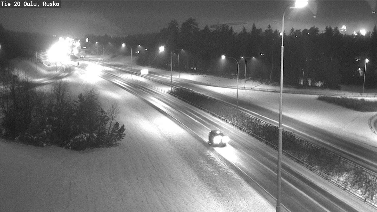 Weather Camera Image Väg 20 Uleåborg, Rusko, Oulu, Pohjois-Pohjanmaa