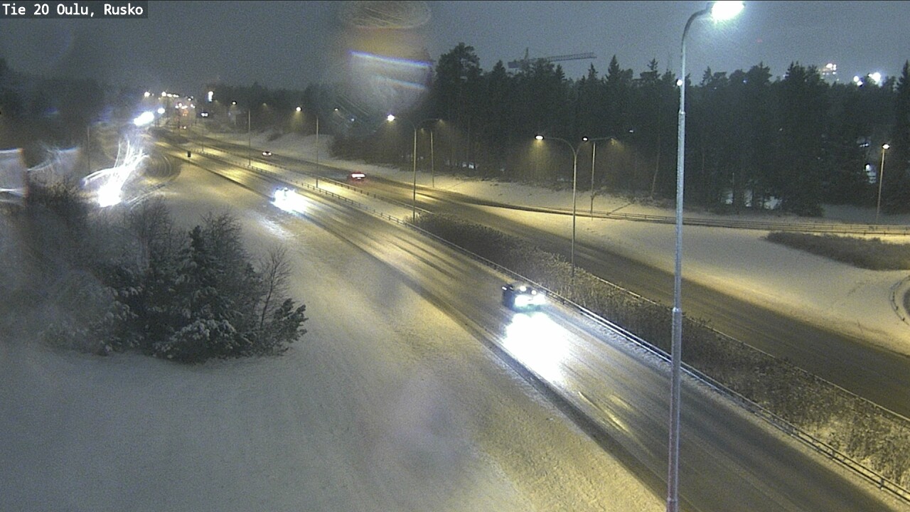 Weather Camera Image Väg 20 Uleåborg, Rusko, Oulu, Pohjois-Pohjanmaa