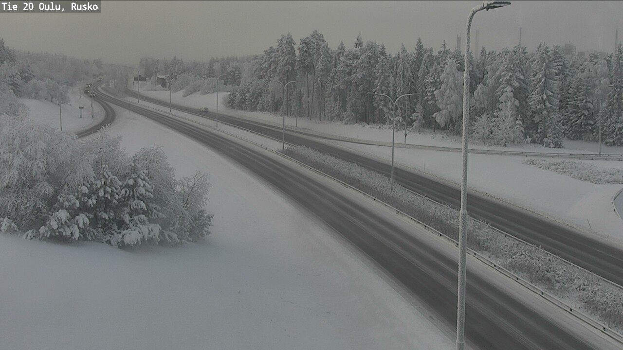 Weather Camera Image Road 20 Oulu, Rusko, Oulu, Pohjois-Pohjanmaa