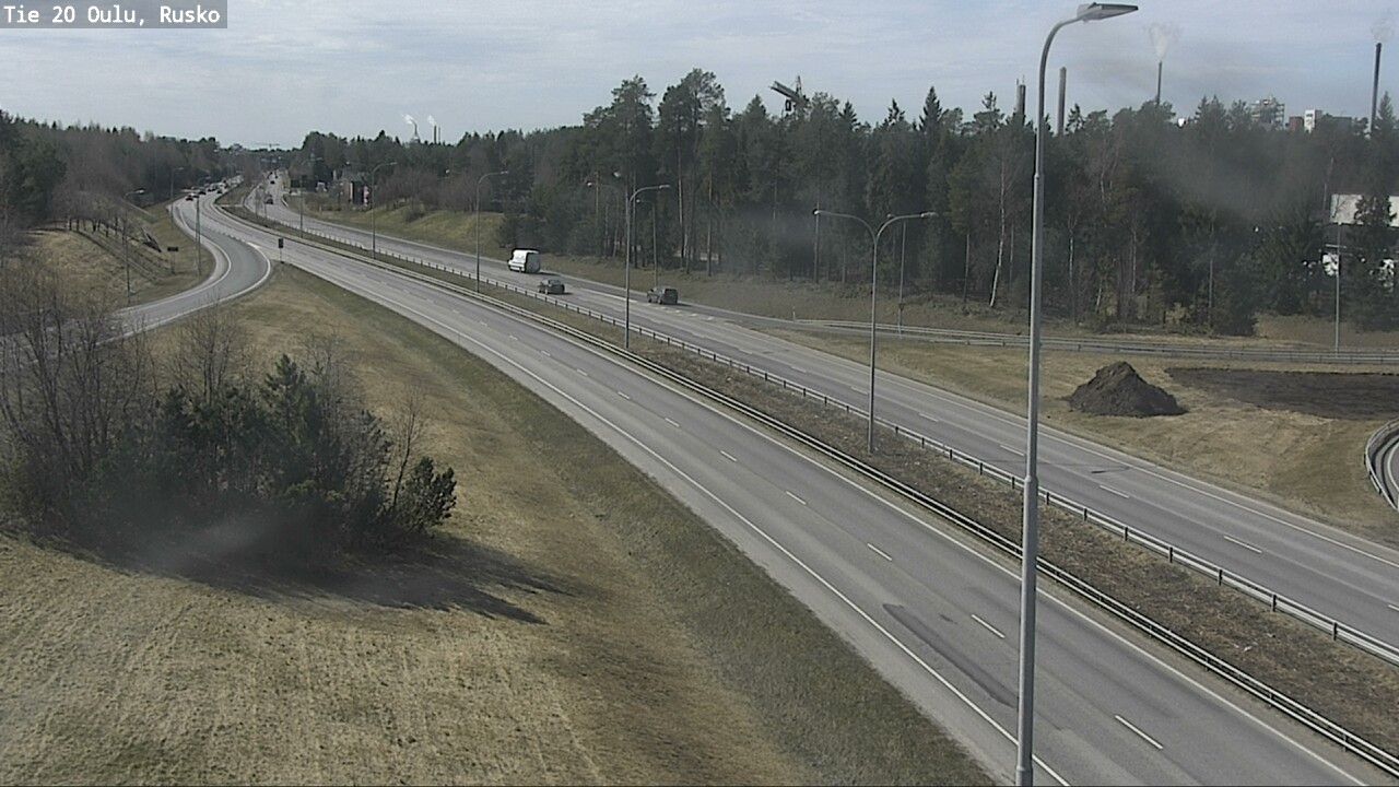 Weather Camera Image Väg 20 Uleåborg, Rusko, Oulu, Pohjois-Pohjanmaa