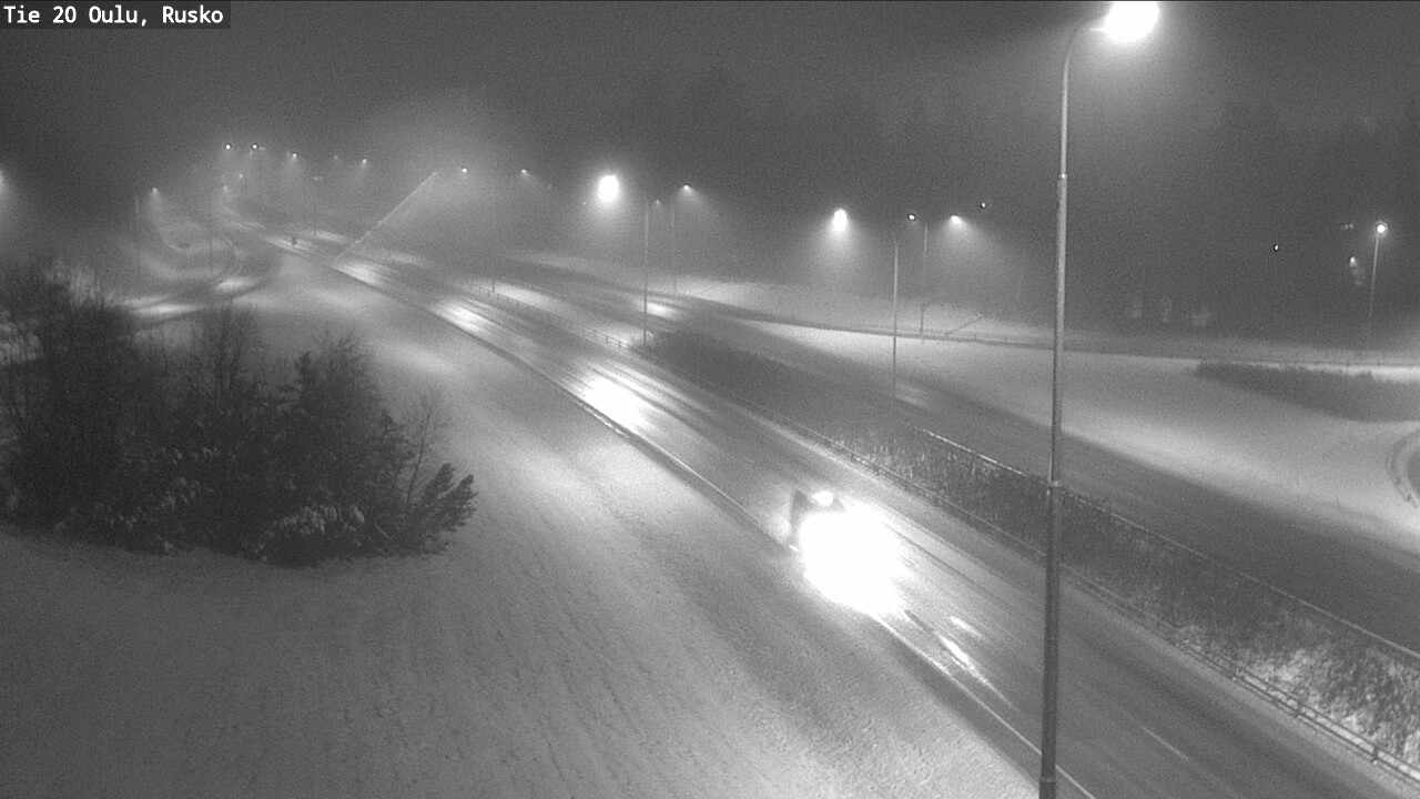 Weather Camera Image Väg 20 Uleåborg, Rusko, Oulu, Pohjois-Pohjanmaa