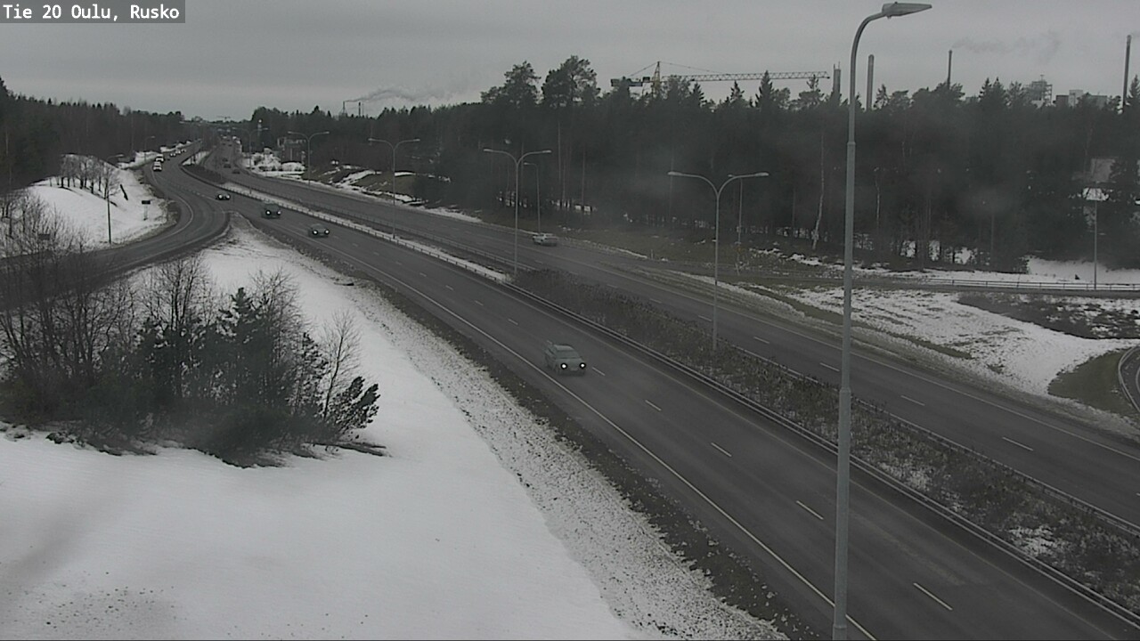 Weather Camera Image Road 20 Oulu, Rusko, Oulu, Pohjois-Pohjanmaa