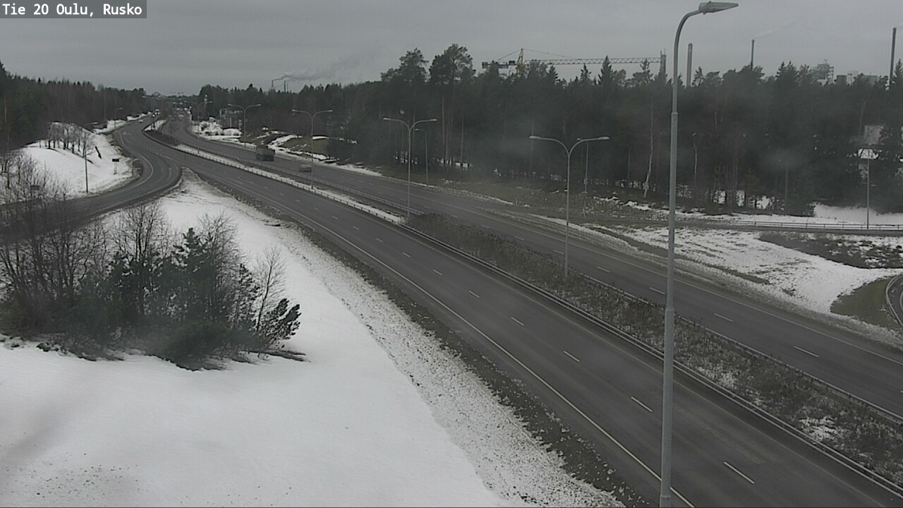 Weather Camera Image Road 20 Oulu, Rusko, Oulu, Pohjois-Pohjanmaa