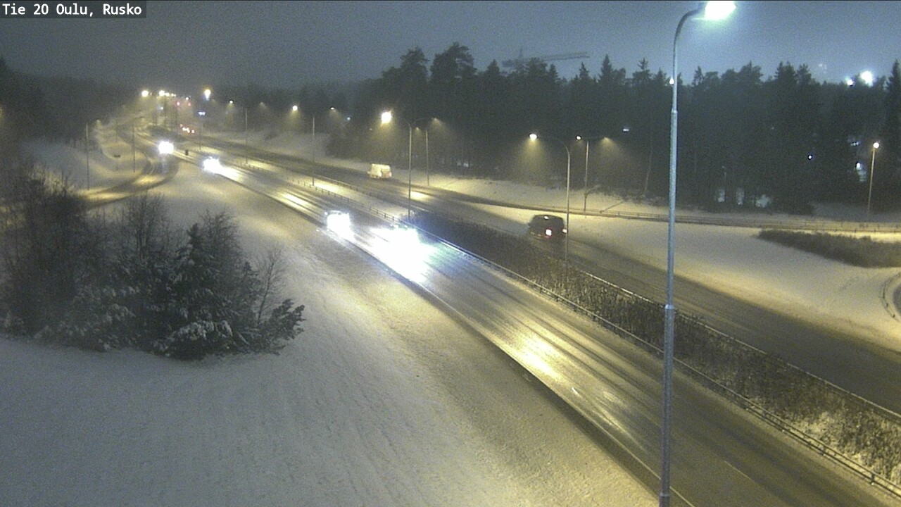 Weather Camera Image Väg 20 Uleåborg, Rusko, Oulu, Pohjois-Pohjanmaa