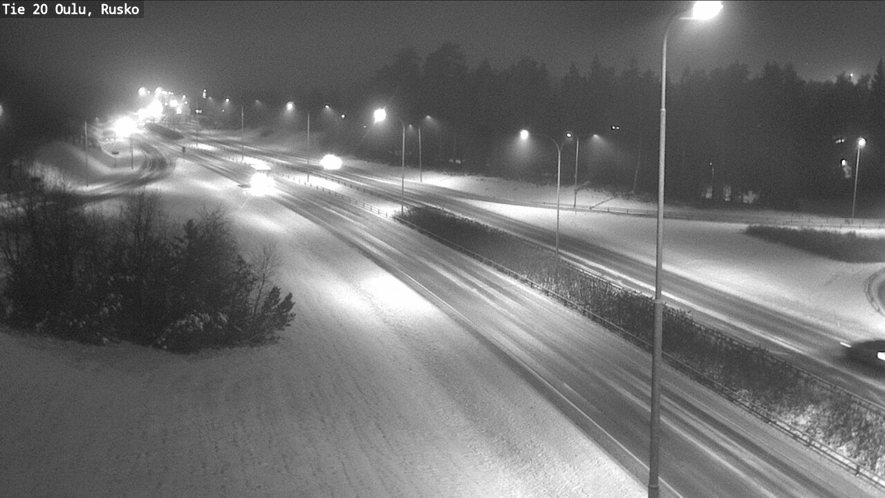 Weather Camera Image Väg 20 Uleåborg, Rusko, Oulu, Pohjois-Pohjanmaa