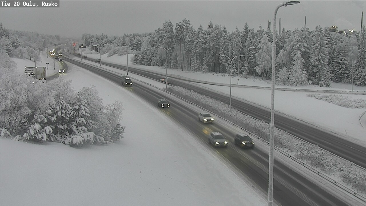 Weather Camera Image Road 20 Oulu, Rusko, Oulu, Pohjois-Pohjanmaa