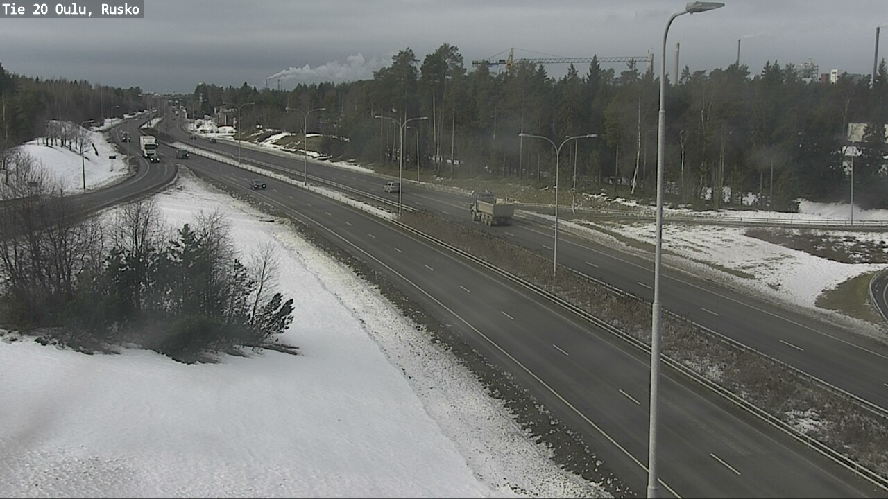 Weather Camera Image Road 20 Oulu, Rusko, Oulu, Pohjois-Pohjanmaa
