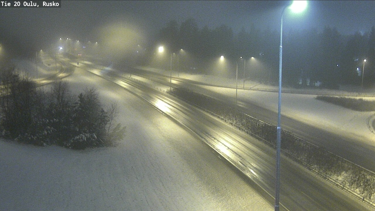 Weather Camera Image Väg 20 Uleåborg, Rusko, Oulu, Pohjois-Pohjanmaa