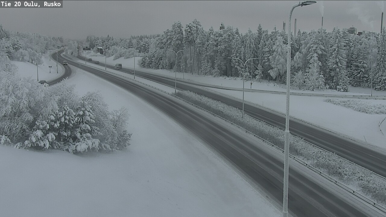 Weather Camera Image Road 20 Oulu, Rusko, Oulu, Pohjois-Pohjanmaa