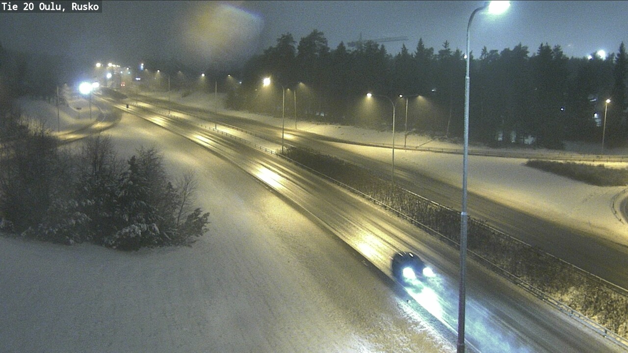 Weather Camera Image Väg 20 Uleåborg, Rusko, Oulu, Pohjois-Pohjanmaa