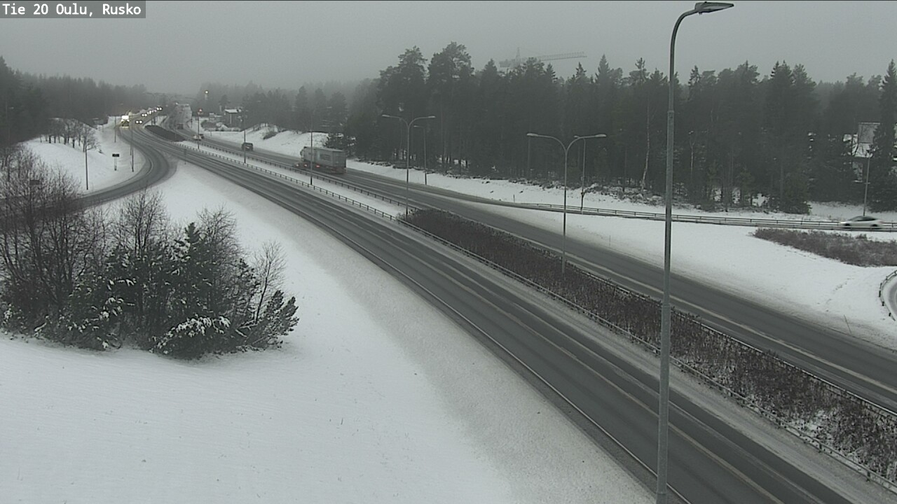 Weather Camera Image Väg 20 Uleåborg, Rusko, Oulu, Pohjois-Pohjanmaa