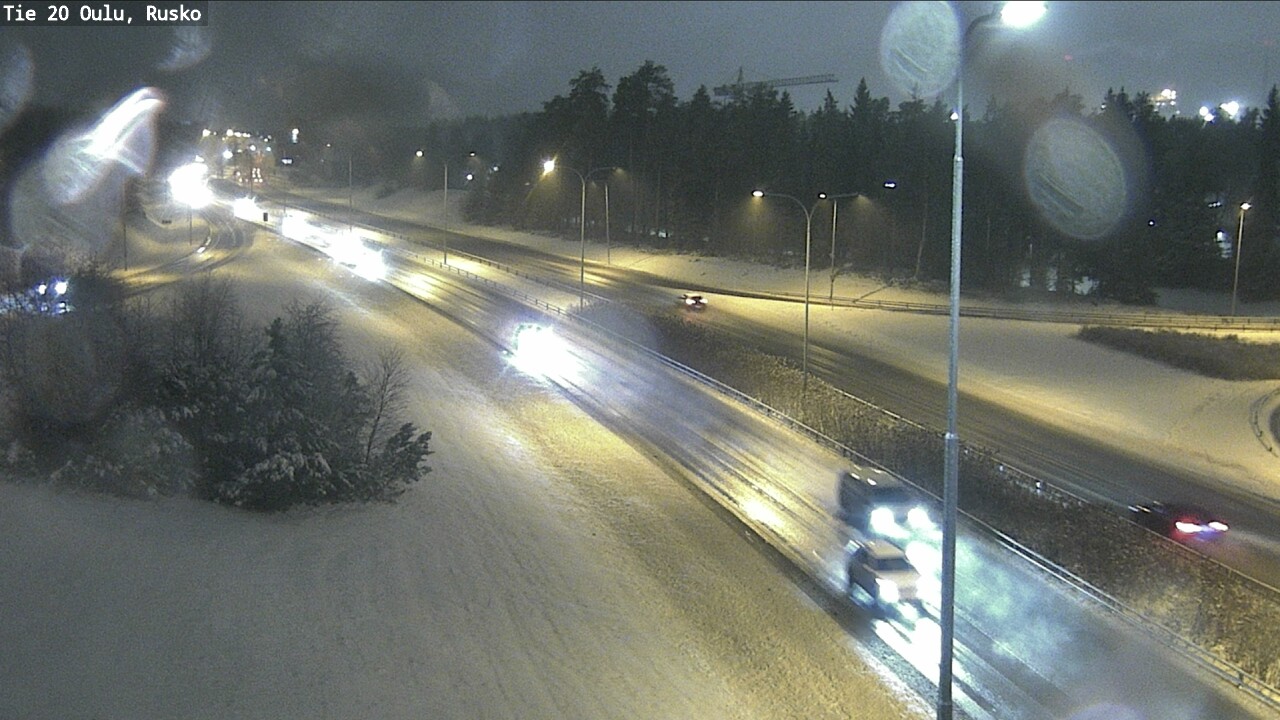 Weather Camera Image Väg 20 Uleåborg, Rusko, Oulu, Pohjois-Pohjanmaa