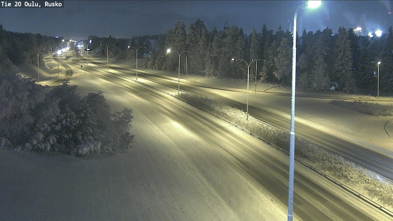 Weather Camera Image Road 20 Oulu, Rusko, Oulu, Pohjois-Pohjanmaa