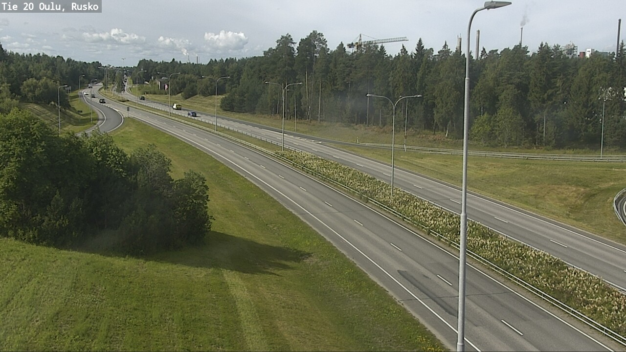 Weather Camera Image Road 20 Oulu, Rusko, Oulu, Pohjois-Pohjanmaa