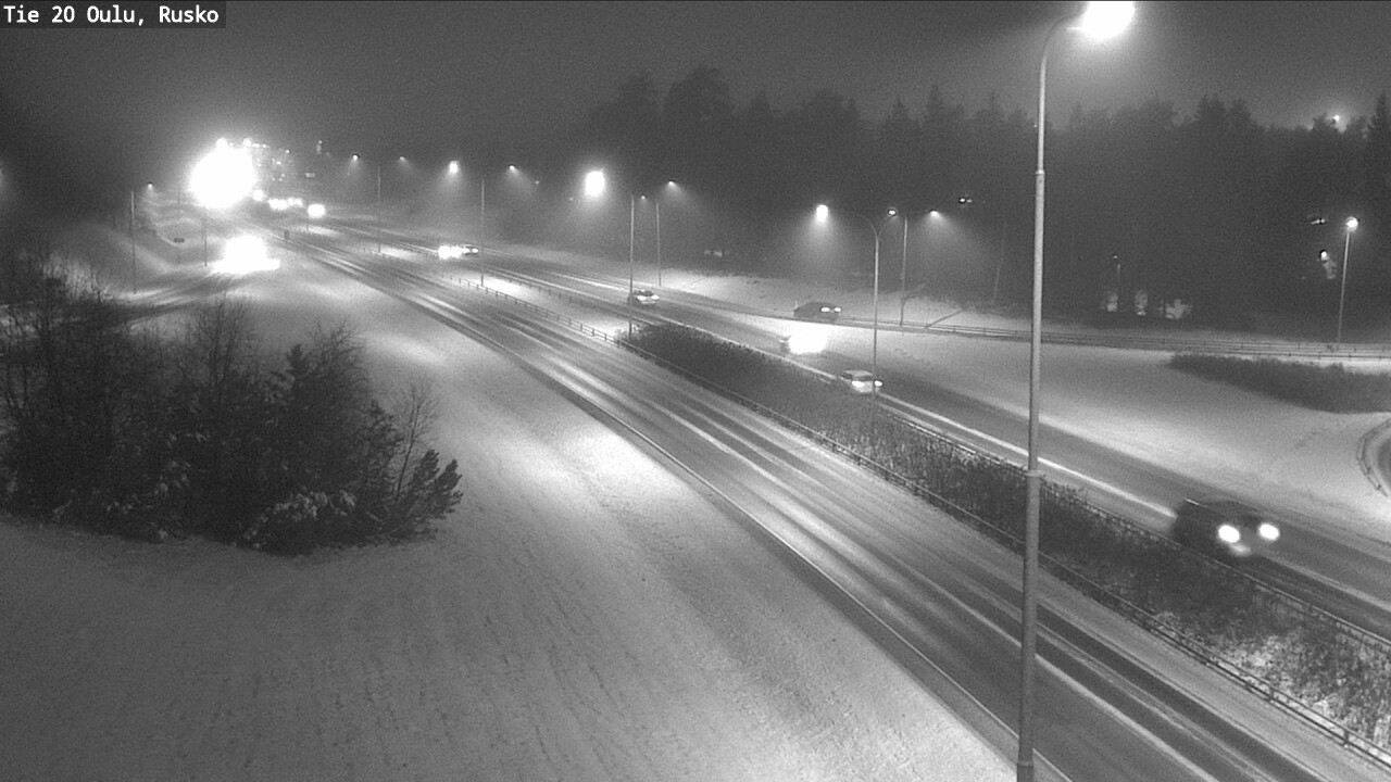Weather Camera Image Väg 20 Uleåborg, Rusko, Oulu, Pohjois-Pohjanmaa