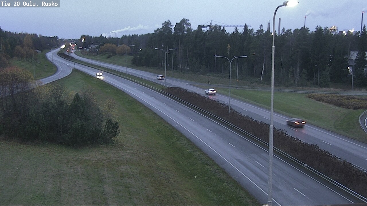 Weather Camera Image Väg 20 Uleåborg, Rusko, Oulu, Pohjois-Pohjanmaa