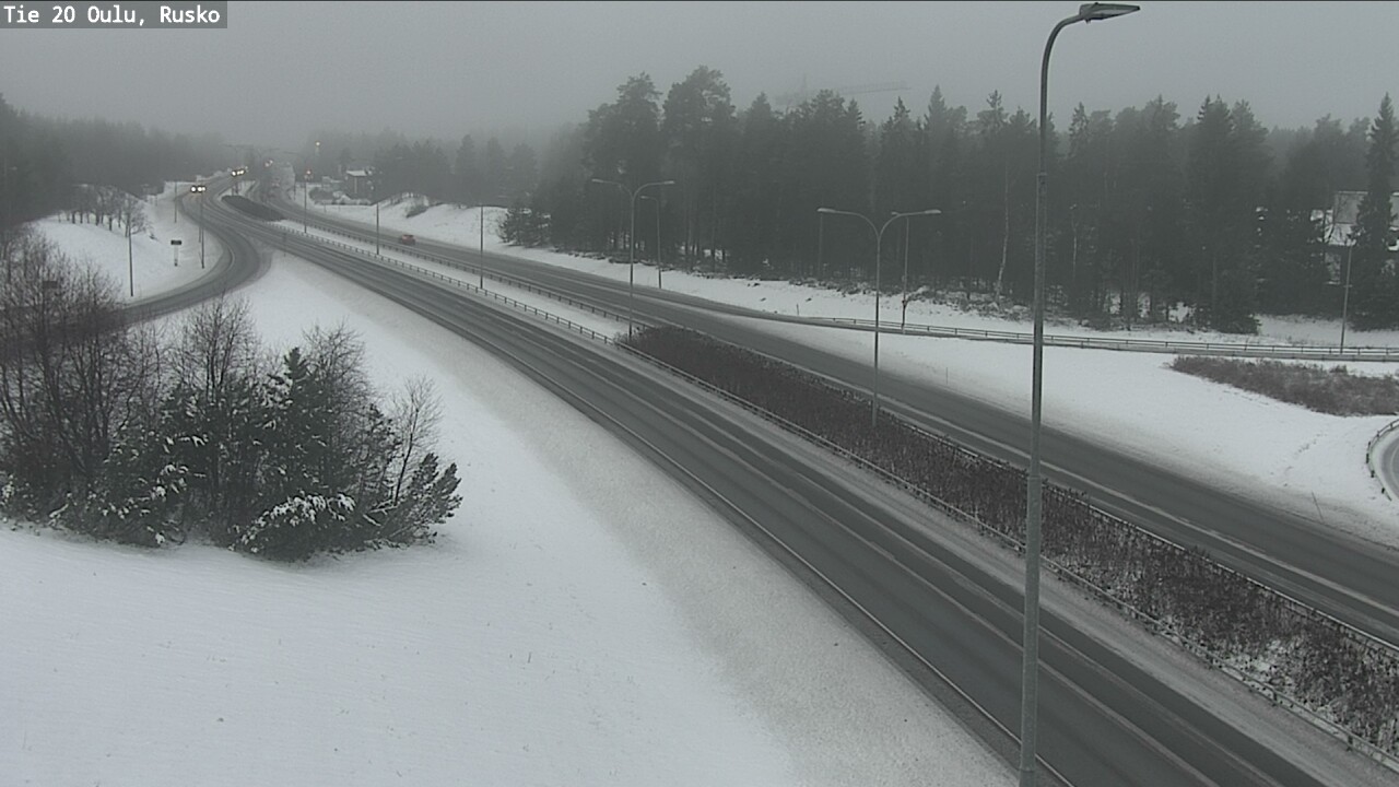 Weather Camera Image Väg 20 Uleåborg, Rusko, Oulu, Pohjois-Pohjanmaa