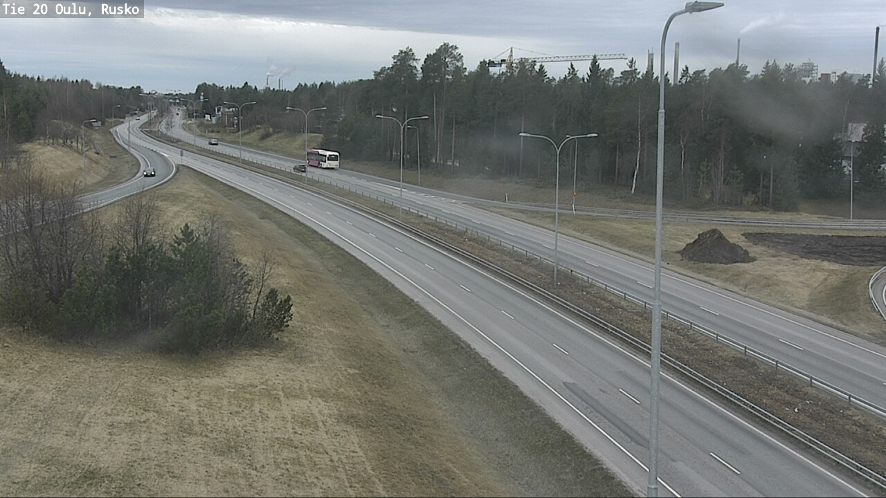 Weather Camera Image Väg 20 Uleåborg, Rusko, Oulu, Pohjois-Pohjanmaa