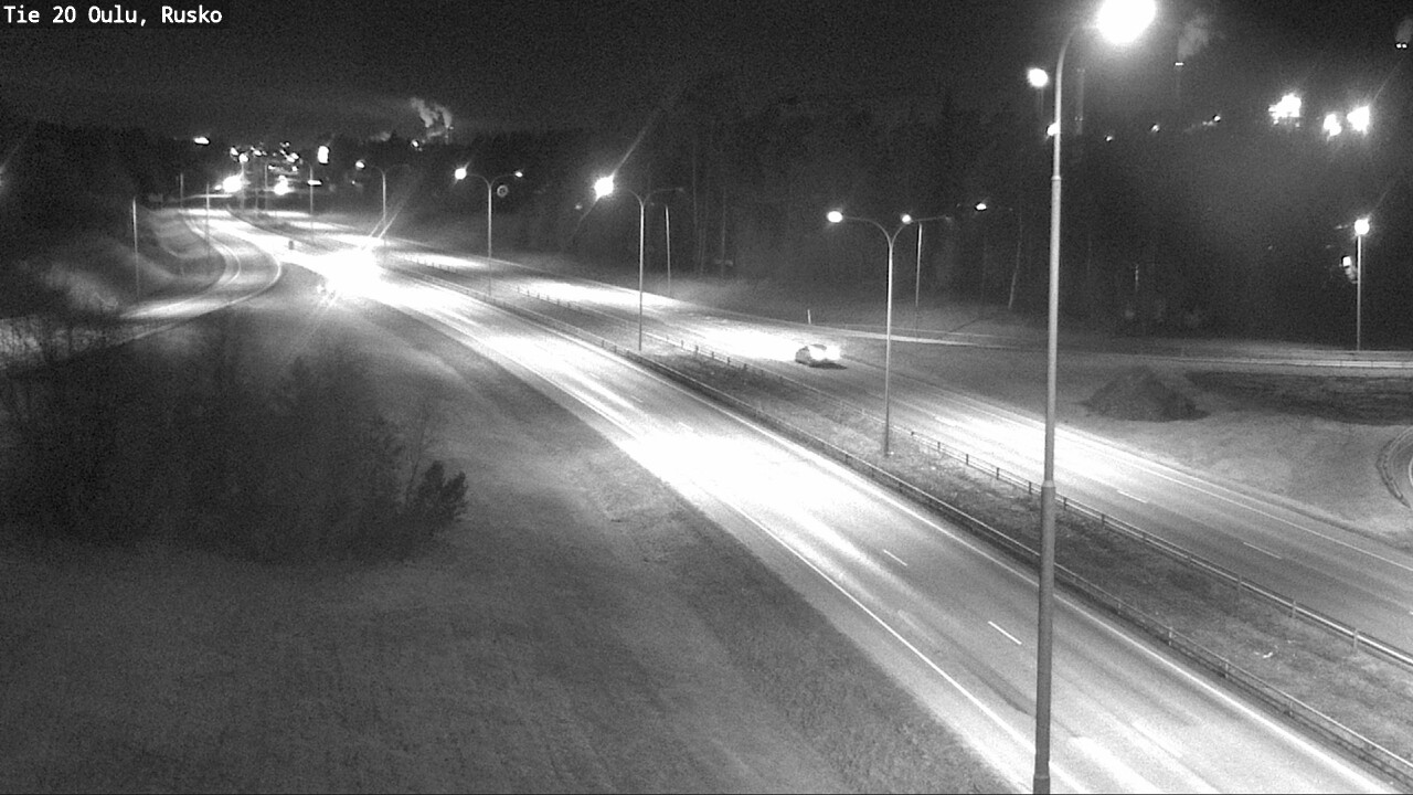 Weather Camera Image Väg 20 Uleåborg, Rusko, Oulu, Pohjois-Pohjanmaa