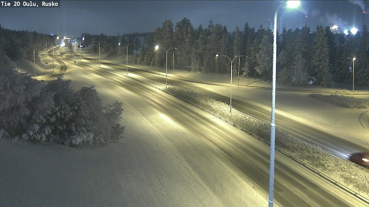 Weather Camera Image Road 20 Oulu, Rusko, Oulu, Pohjois-Pohjanmaa