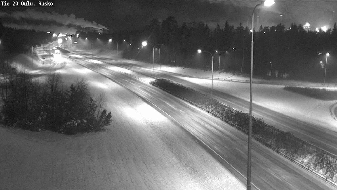Weather Camera Image Väg 20 Uleåborg, Rusko, Oulu, Pohjois-Pohjanmaa