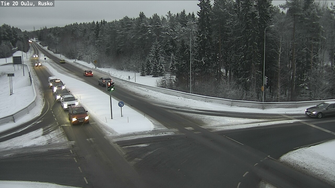 Weather Camera Image Road 20 Oulu, Rusko, Oulu, Pohjois-Pohjanmaa