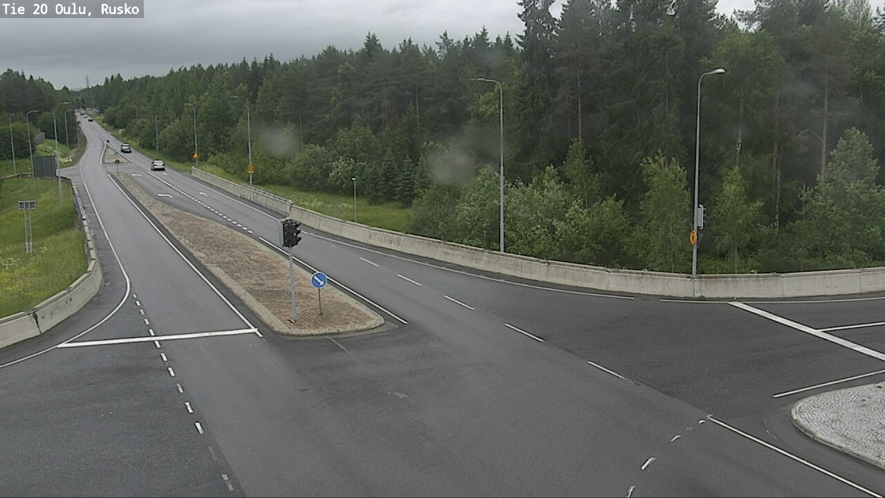 Weather Camera Image Väg 20 Uleåborg, Rusko, Oulu, Pohjois-Pohjanmaa