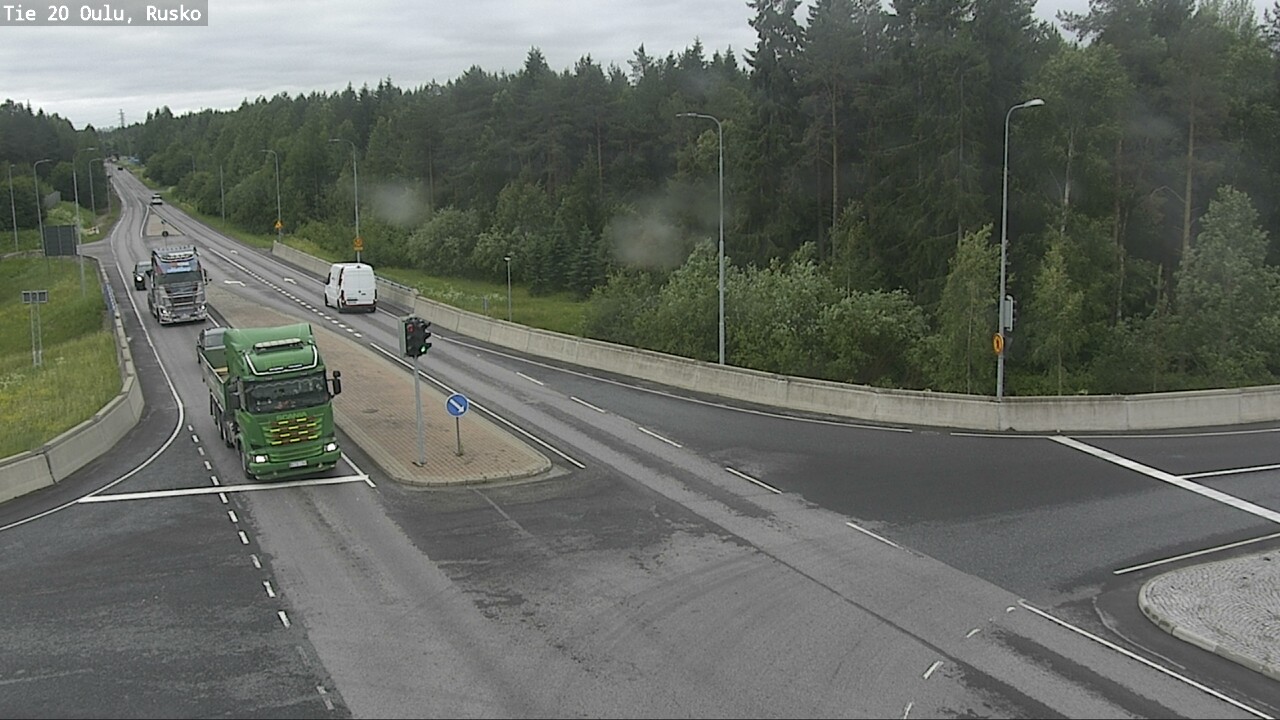Weather Camera Image Väg 20 Uleåborg, Rusko, Oulu, Pohjois-Pohjanmaa