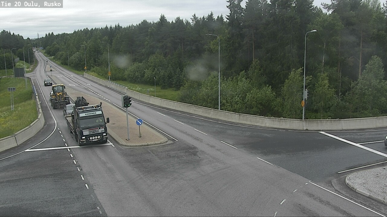 Weather Camera Image Väg 20 Uleåborg, Rusko, Oulu, Pohjois-Pohjanmaa