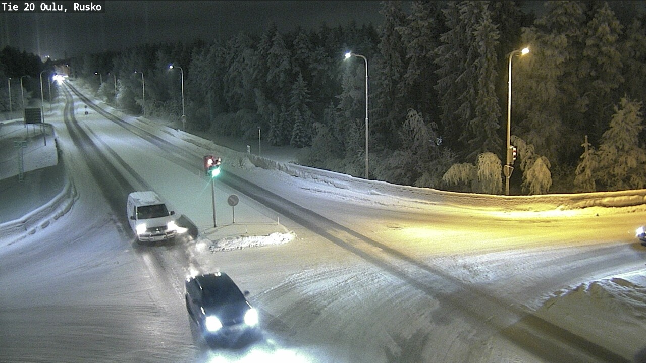 Weather Camera Image Road 20 Oulu, Rusko, Oulu, Pohjois-Pohjanmaa