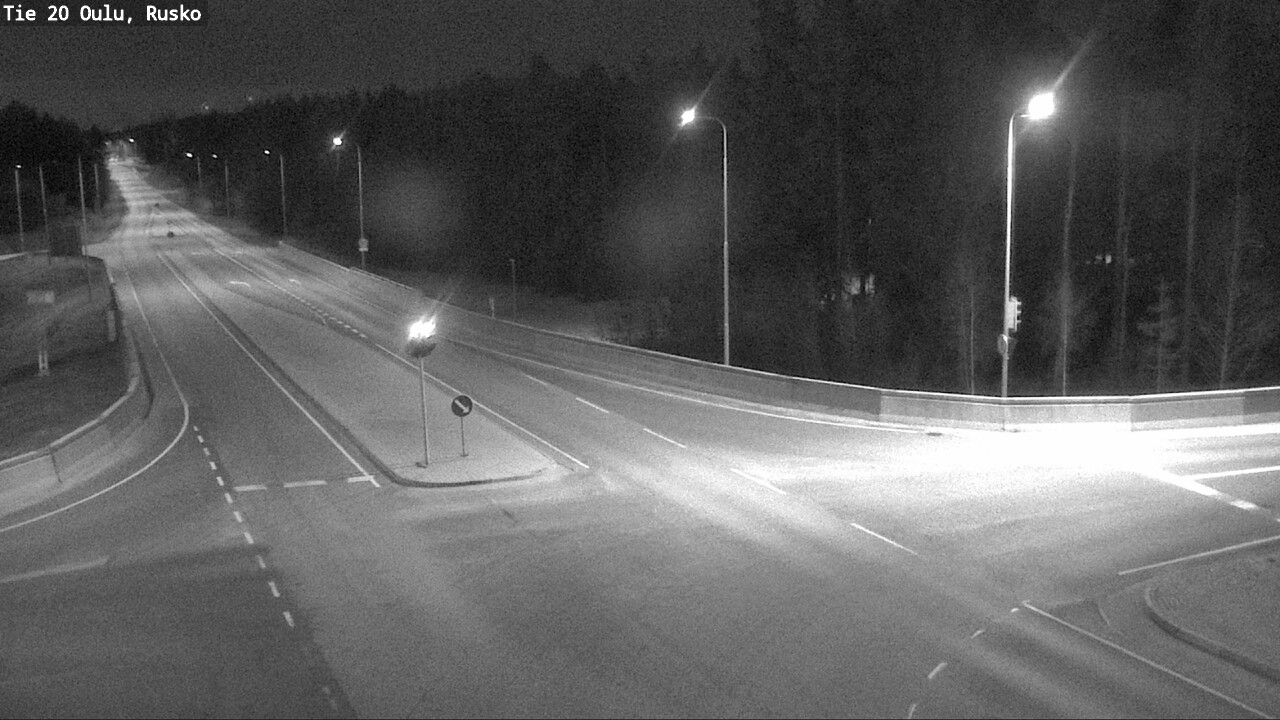 Weather Camera Image Road 20 Oulu, Rusko, Oulu, Pohjois-Pohjanmaa
