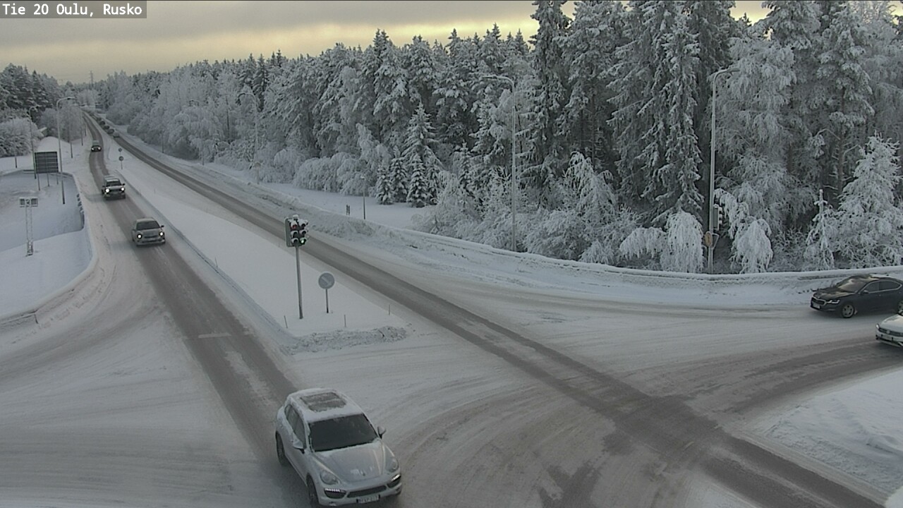 Weather Camera Image Road 20 Oulu, Rusko, Oulu, Pohjois-Pohjanmaa