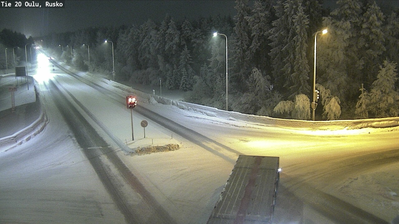 Weather Camera Image Road 20 Oulu, Rusko, Oulu, Pohjois-Pohjanmaa