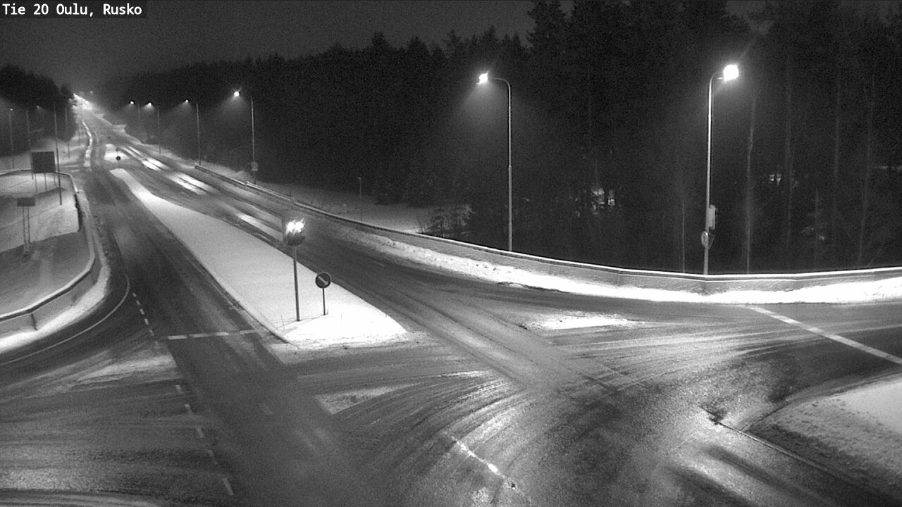 Weather Camera Image Road 20 Oulu, Rusko, Oulu, Pohjois-Pohjanmaa