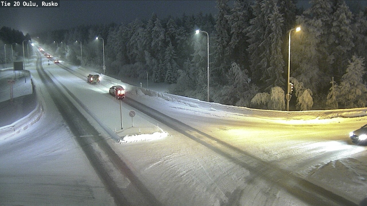 Weather Camera Image Road 20 Oulu, Rusko, Oulu, Pohjois-Pohjanmaa