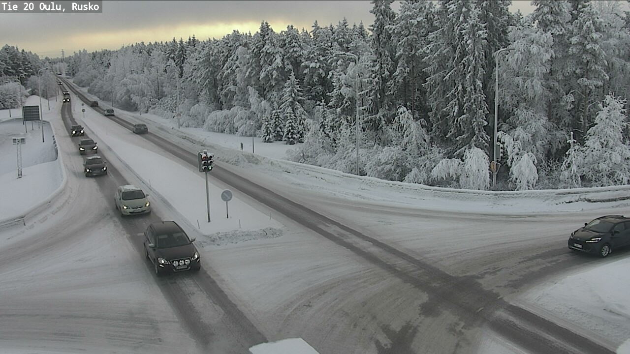 Weather Camera Image Road 20 Oulu, Rusko, Oulu, Pohjois-Pohjanmaa