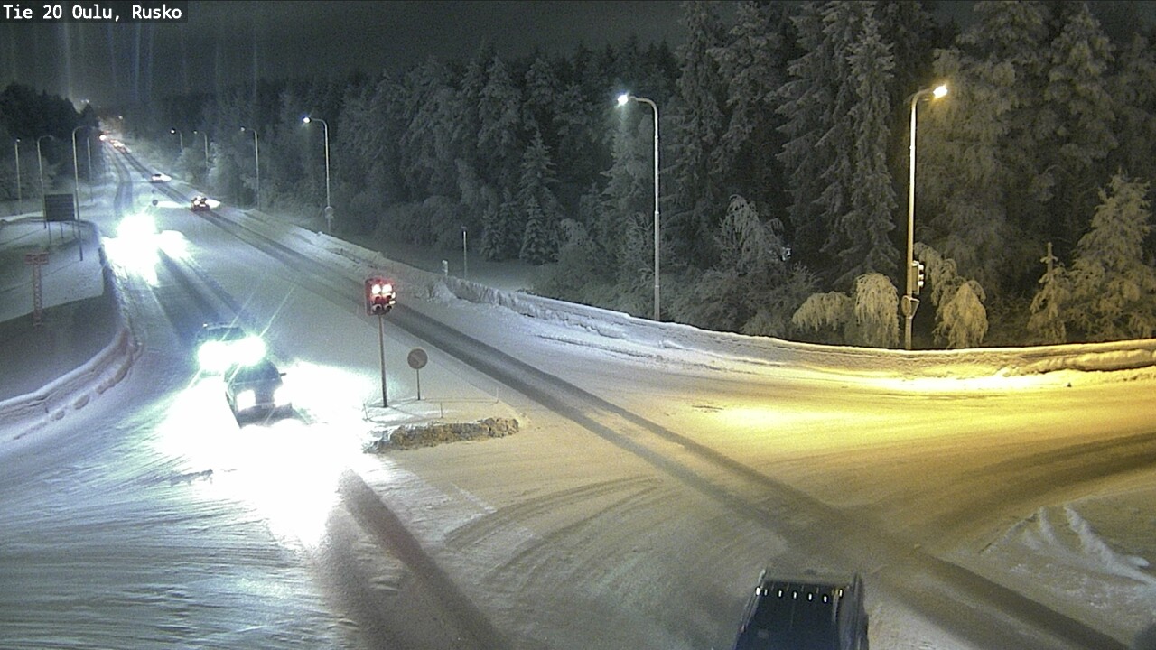 Weather Camera Image Road 20 Oulu, Rusko, Oulu, Pohjois-Pohjanmaa
