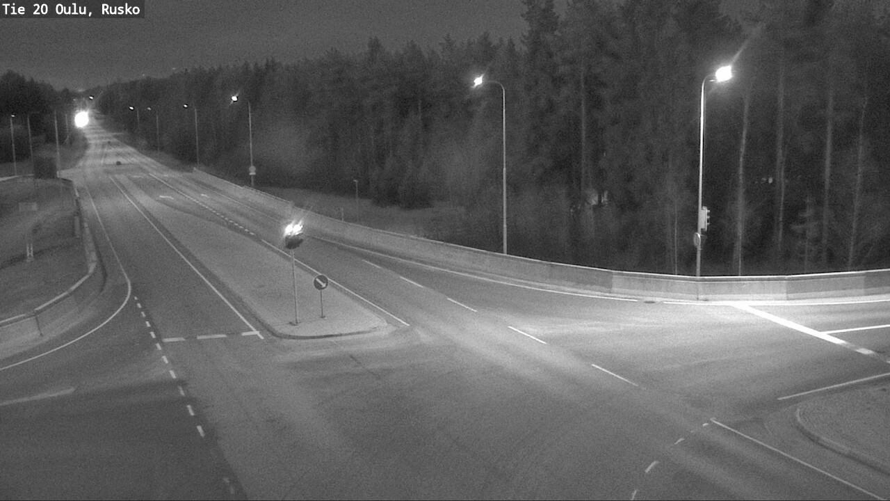 Weather Camera Image Road 20 Oulu, Rusko, Oulu, Pohjois-Pohjanmaa