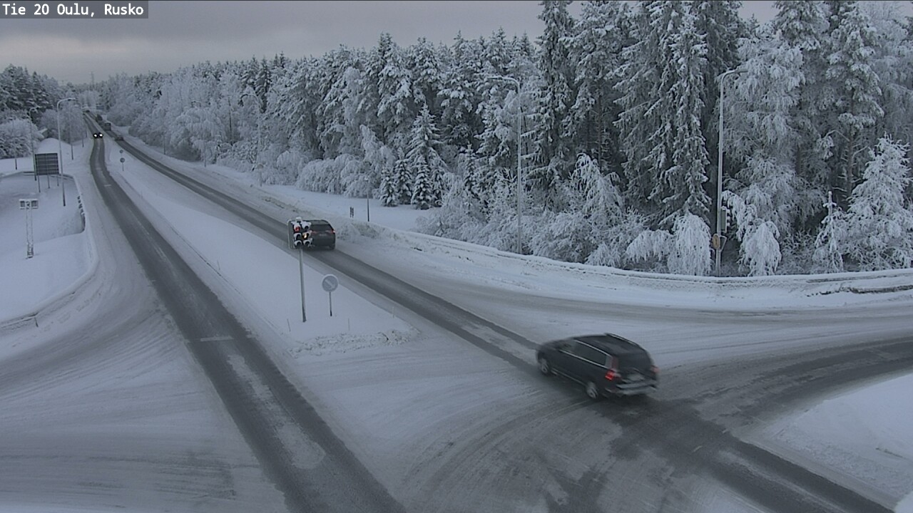 Weather Camera Image Road 20 Oulu, Rusko, Oulu, Pohjois-Pohjanmaa