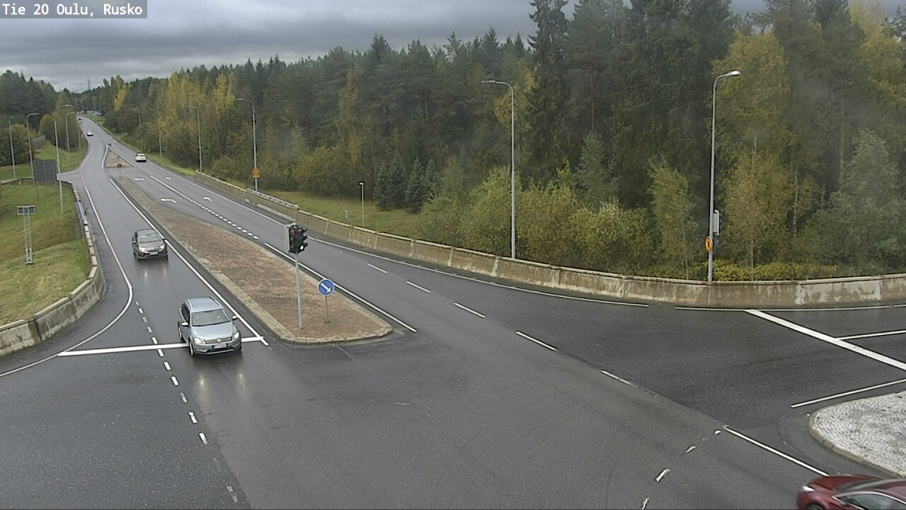Weather Camera Image Väg 20 Uleåborg, Rusko, Oulu, Pohjois-Pohjanmaa