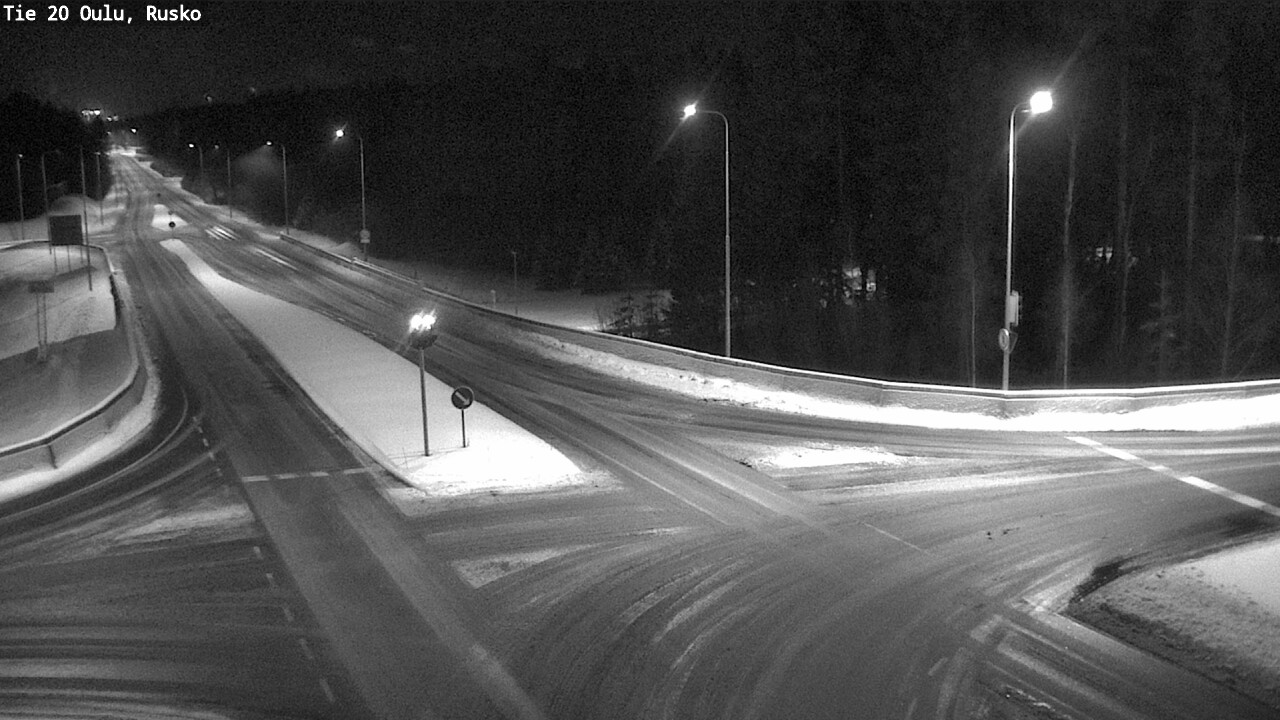 Weather Camera Image Road 20 Oulu, Rusko, Oulu, Pohjois-Pohjanmaa
