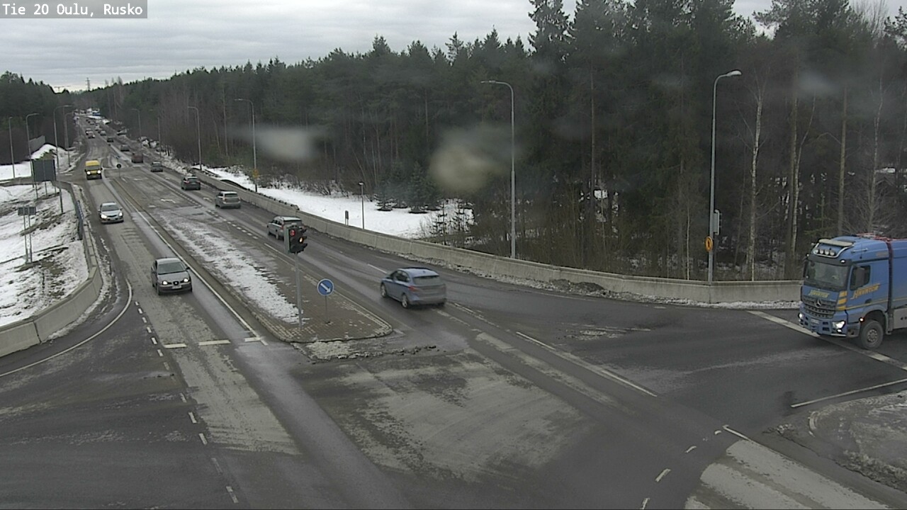 Weather Camera Image Väg 20 Uleåborg, Rusko, Oulu, Pohjois-Pohjanmaa