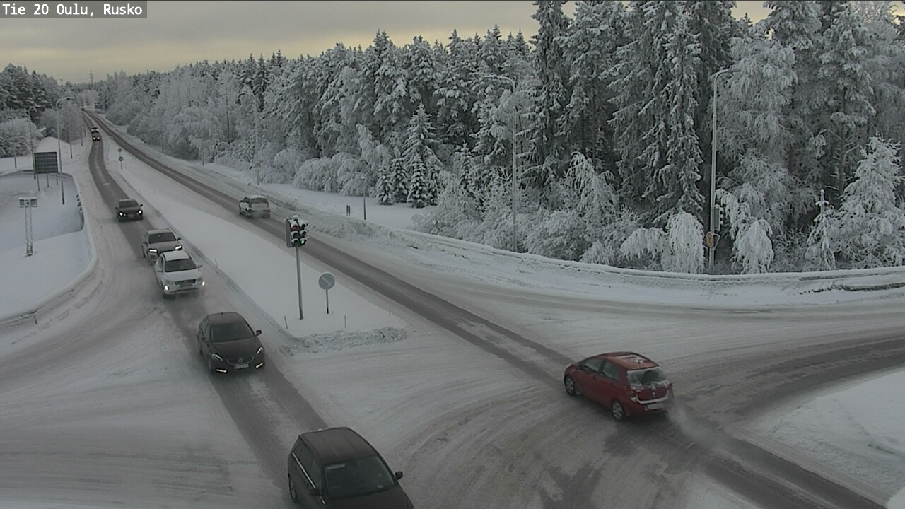 Weather Camera Image Road 20 Oulu, Rusko, Oulu, Pohjois-Pohjanmaa